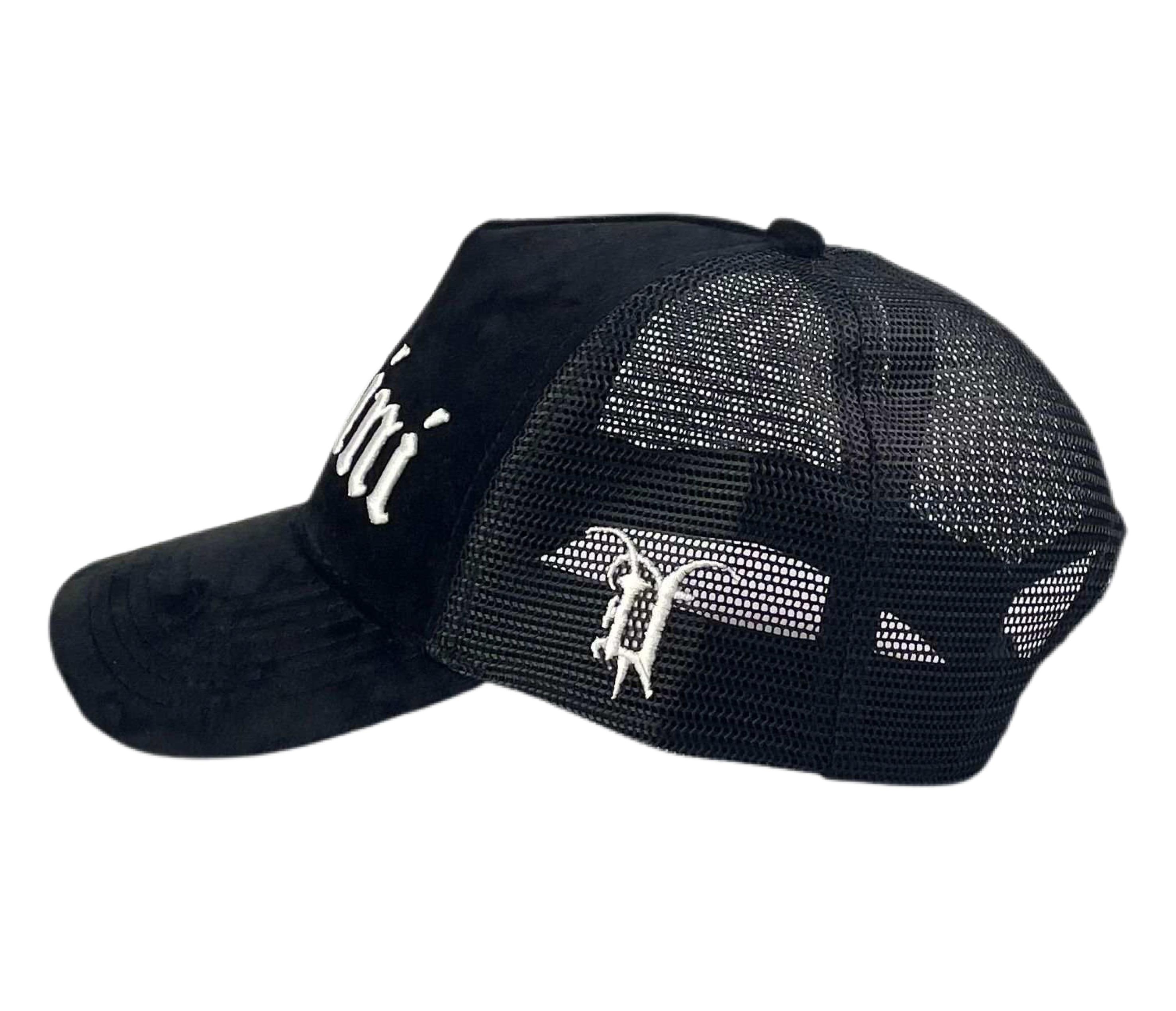 Black Velvet Trucker Hat