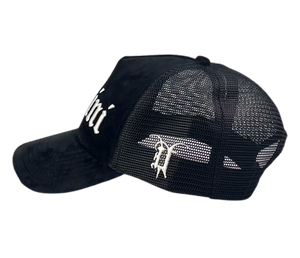 Black Velvet Trucker Hat