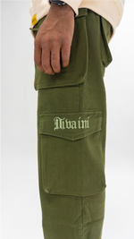 Load image into Gallery viewer, Olive Green Cargo Pants
